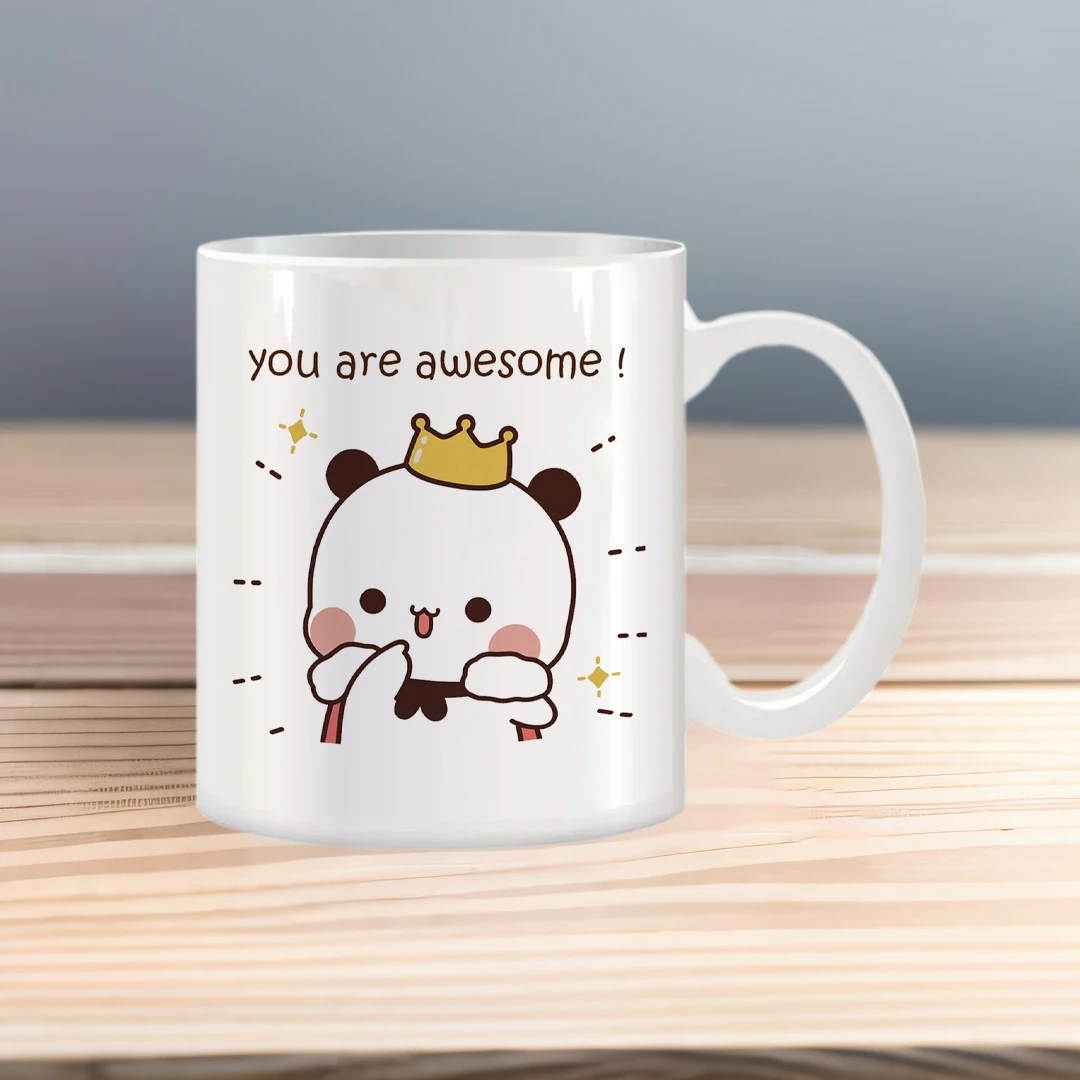 Caneca fofa de café, pêssego e goma, gato, café, chá, animal fofo, copo de café da manhã, copos de cerâmica, canecas engraçadas, presente personalizado