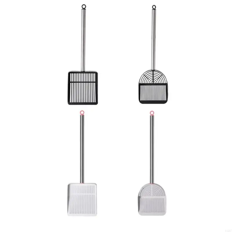 Cats Litter Scoops Smooth Metal Sifter Hollow Deep Shovel Metal Handle Poop Sifting Kittens Poop Scooper