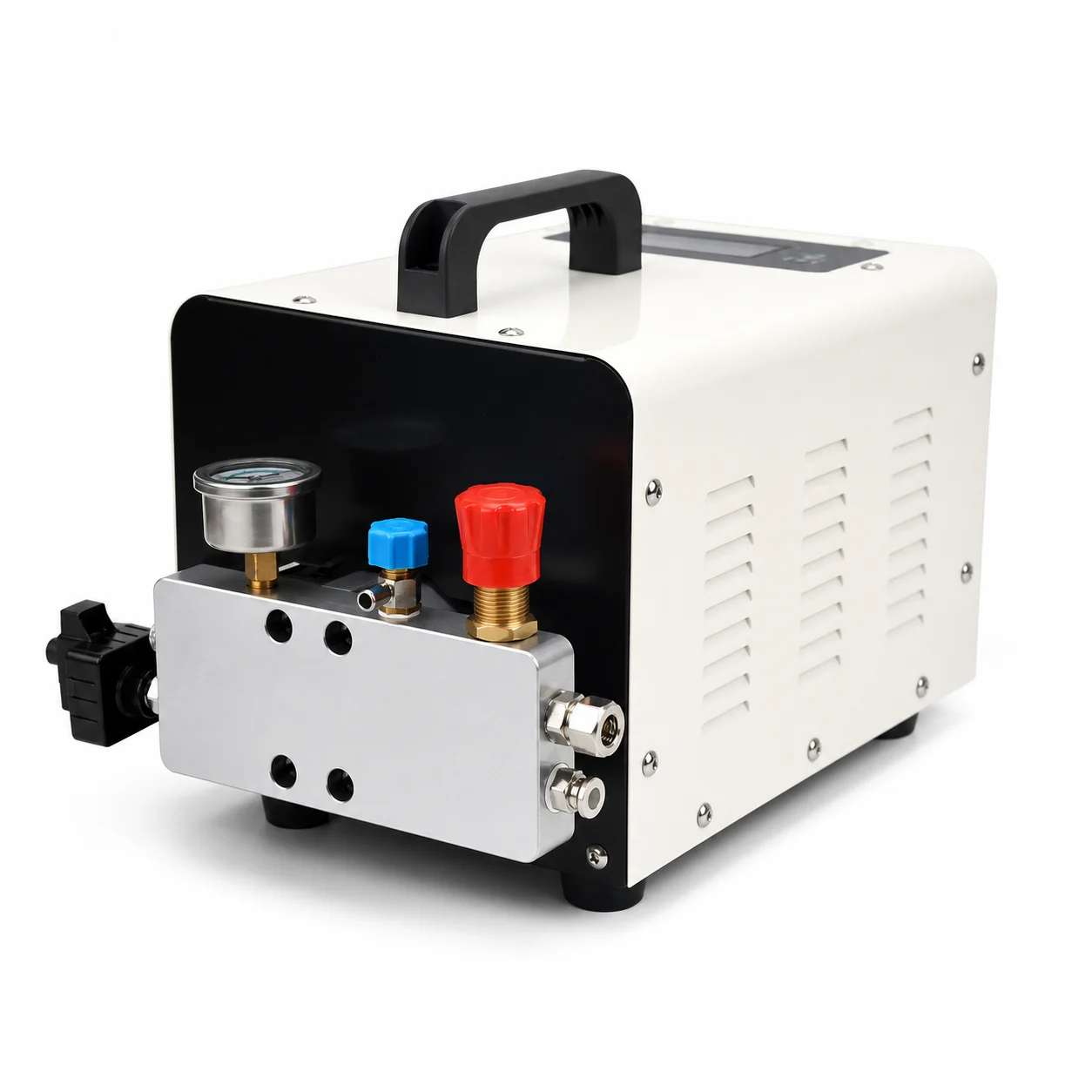 JDT-12A High Pressure Misting Pump 220V Oil-Free Fog Machine 4-7MPa 1.2L/min Self-Priming Water Shortage Protection Patio Cool