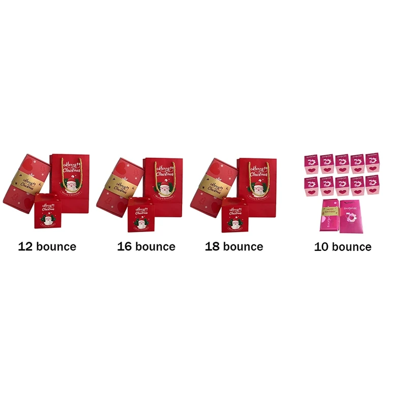 Red Surprise Gift Box Merry Christmas Surprise Gift Boxes For Money And Birthday -Up Gift Box Easy Install