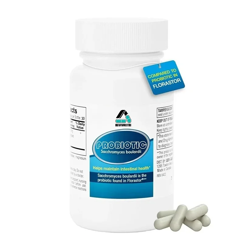 Probiotics and Digestive Health Supplements, Complete Intestinal Repair, Seed Formula. Lactose and Gluten Free, 60 Capsules