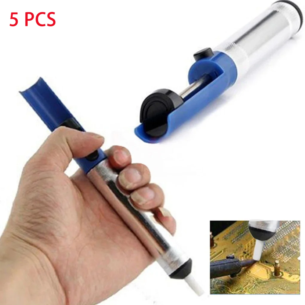 

Desoldering Pump Aluminum Metal Suction Tin Gun Soldering Sucker Pen Removal Vacuum Soldering Iron Desolder Hand Welding Tools