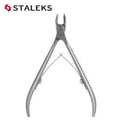 STALEKS NS-10-4 Manicure Trimming Dead Skin Clipper High Precision Stainless Stee Fingernail Toenail Cuticle Scissors Nail Tools