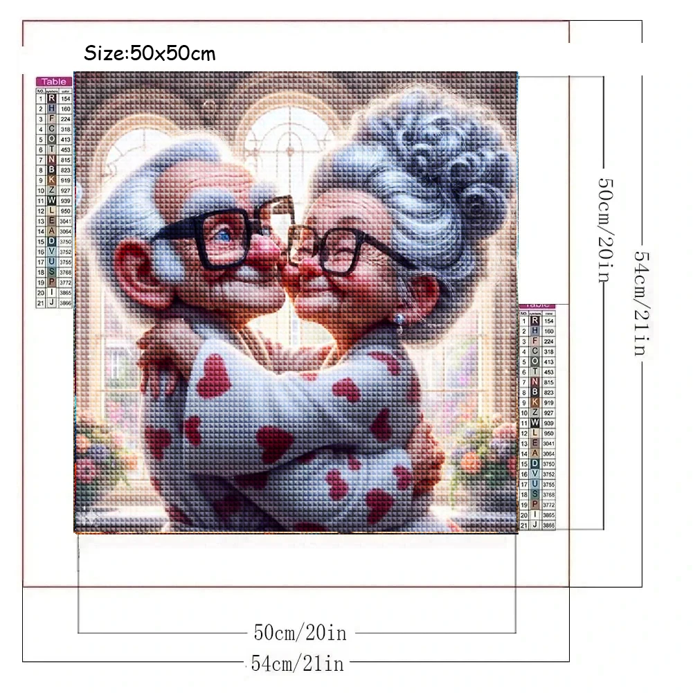 Dolce nonna e nonno che balla 5D pittura diamante fai da te vecchio coppia kit punto croce nuovo 2024 mosaico diamante ricamo vendita