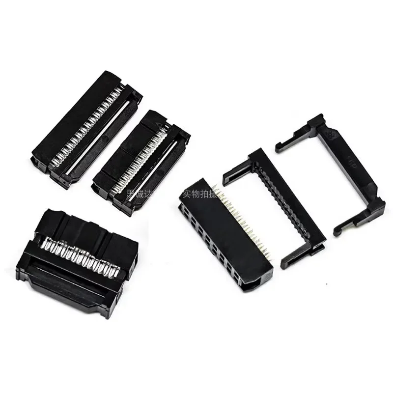 10set Dual Row Pitch 2.54mm IDC Connector 10-pin cable socket FC-6P FC-8P FC-10P FC-14P FC-16P To FC-40P IDC Socket 2x5 Pin