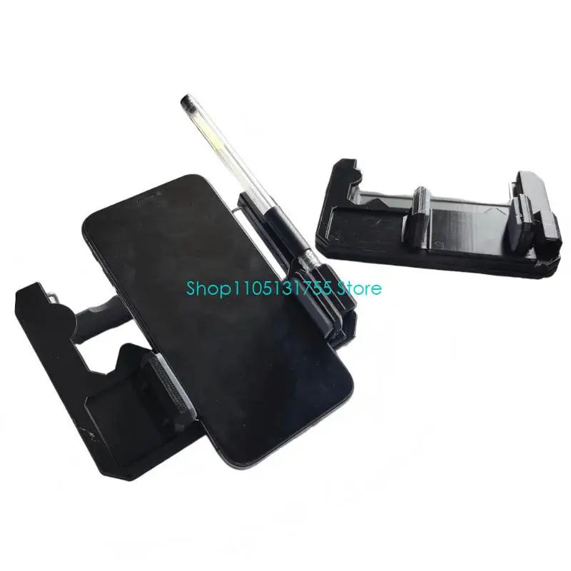 K0EF Clip On Golf Cart Phone Holder for Steering Wheel, Matte Black PLAs Organizers with Pencil Slot, Tees Compartments and