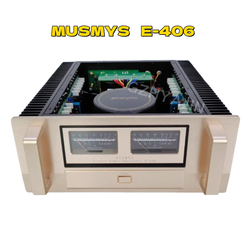 

MUSMYS E-406 Class AB HIFI power amplifier 24 * IXYS MOS field-effect high-power transistor Refere to Accuphase E406