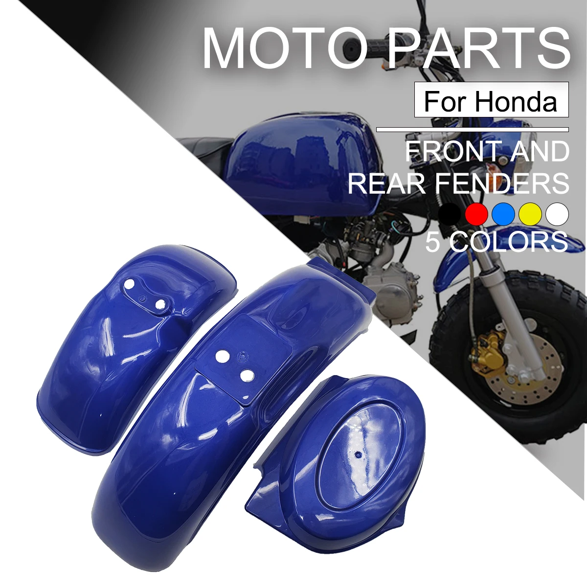 Accesorios para motocicleta, guardabarros delantero y trasero, cubiertas laterales para Honda Z50J Z50R Z50 Z50A Z110 Z125 Mini Trail Monkey Bike