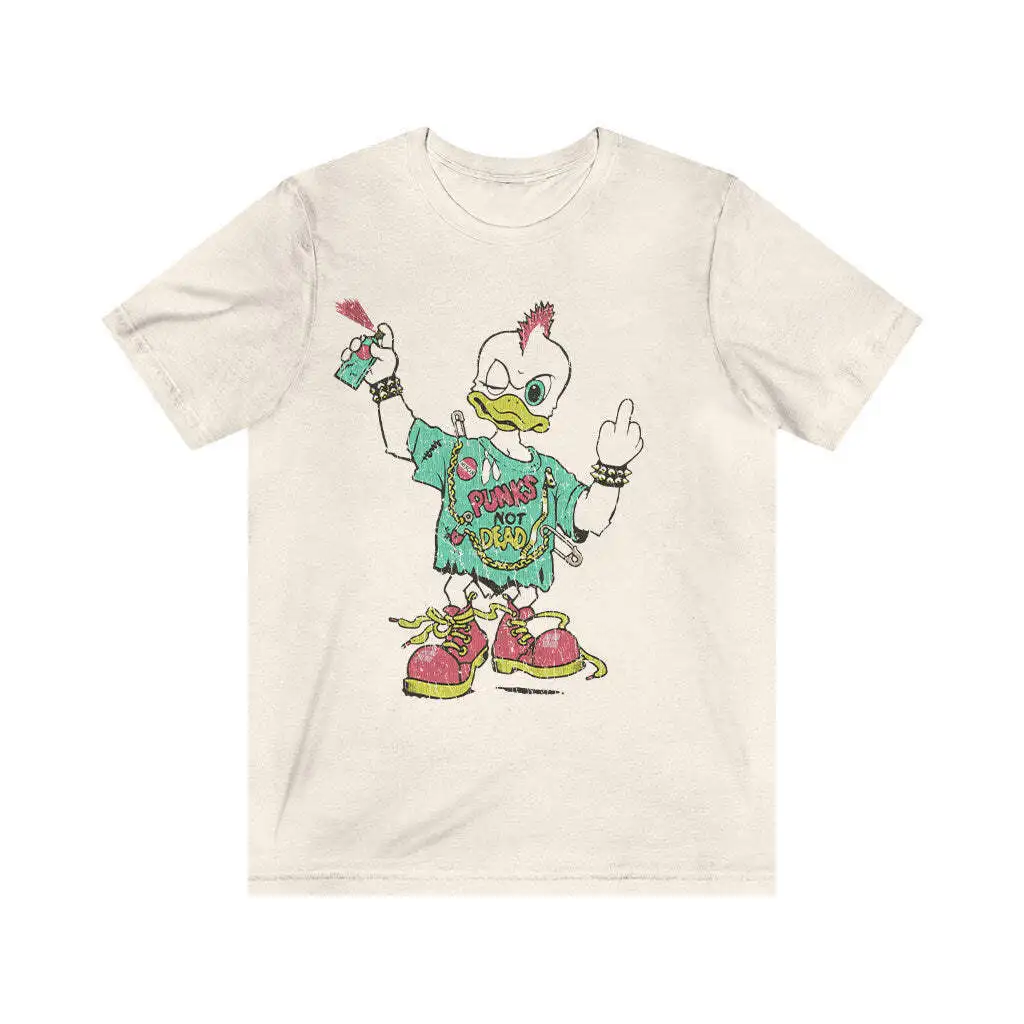 تي شيرت Punks Not Dead Duck 1992 الكلاسيكي للرجال