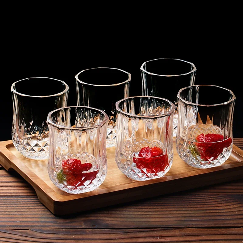 Beer Glass Whiskey Rocks Glass Transparent Whiskey Glass for Scotch Cocktail Drinks Unique Gifts for