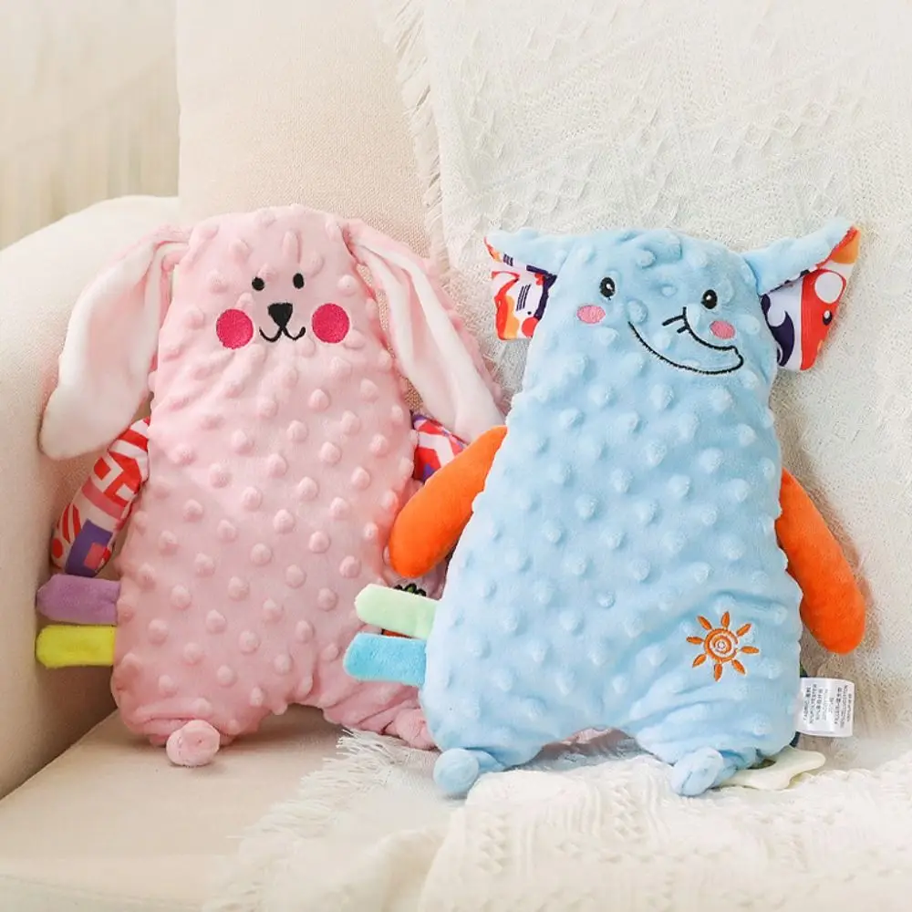 Fashion Lion Rabbit Baby Comforter Soft Squeaky Animal Placate Cartoon Cute Animal Soothing Placate Towel Girl Boy