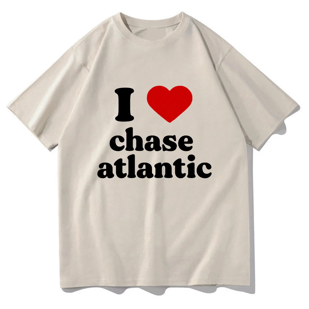 I Love Chase Atlantic Tshirt Vintage Cool Men/women Clothing Harajuku Clothes Unisex Tops Cotton Clothes Graphic T Shirts