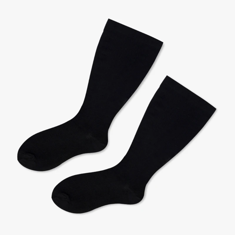 Large Size Compression Socks for Men Women Solid Wide Calf Knee High Stockings