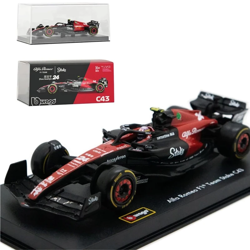 Bburago 1:43 Alpine F1 Team A523 GP Mclaren MCL60 #4 Ferrari 2023 SF23 Xmas Kids Toys for Boy Collection Gifts Mercedes W14 Alfa