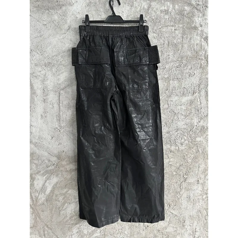 High Street Waxed Face Washed Casual Pants Men Women Fashion Versatile Best Quality Trousers