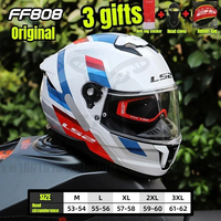 LS2 FF808 STREAM II Full Face Motorcycle Helmet Dual Visor Motocross Motorbike Helmets ECE Original ff808 cascos para moto