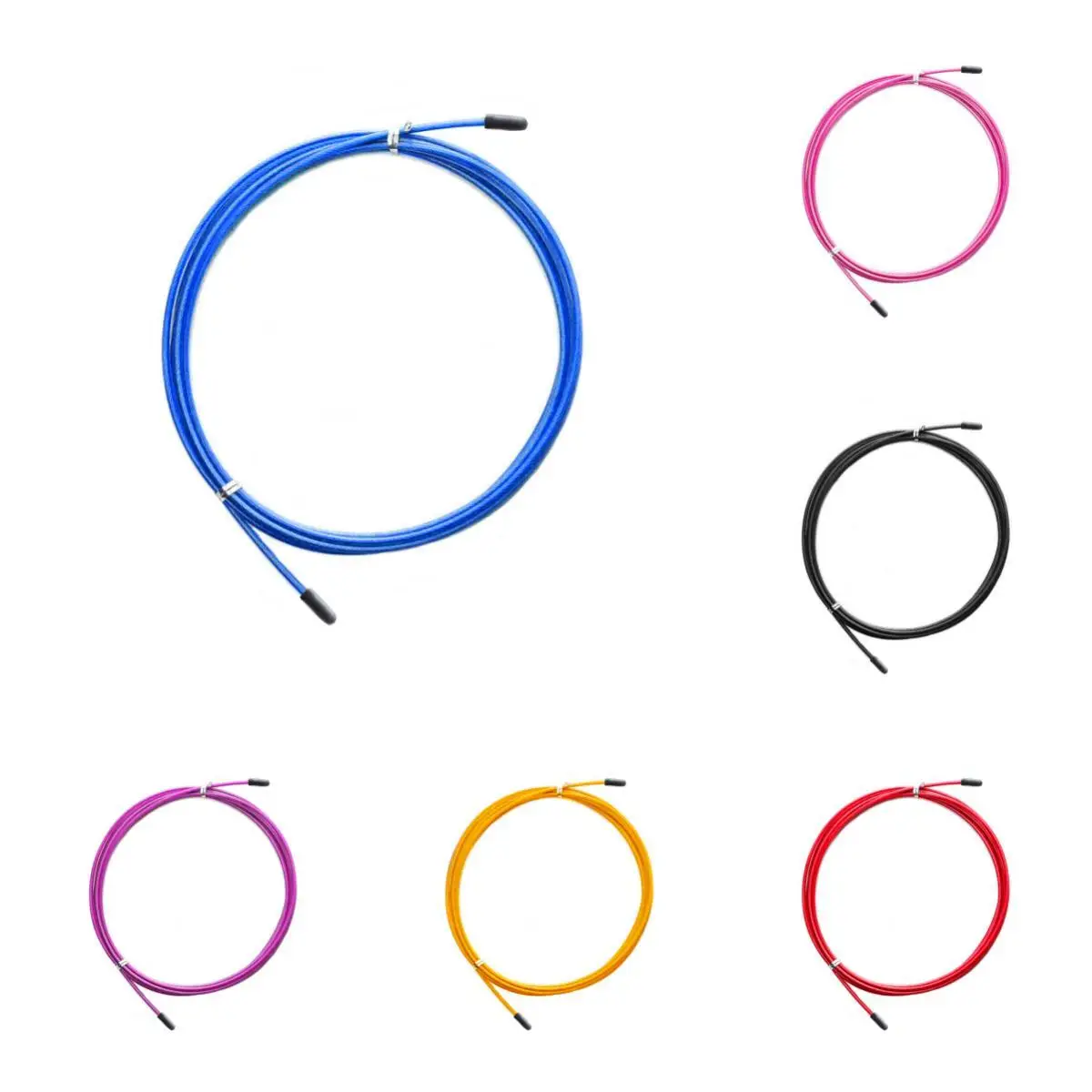 Jump Rope Replacement Cable 2.5mm x for 3meter Steel Wire with Nylon Polymer Coating for Maximum Speed Cable 6 Colors Option