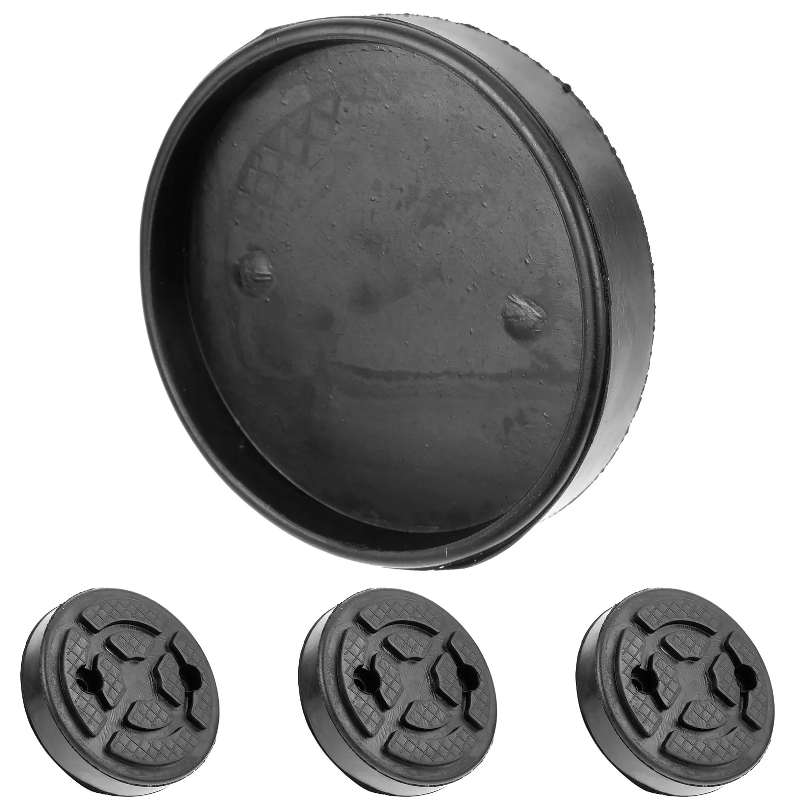 

4pcs Round Rubber Pad For Car Lift Floor Jack Saddle Pad Automotive Jack Stand Adapter Heavy Duty Durable Scratch Protection