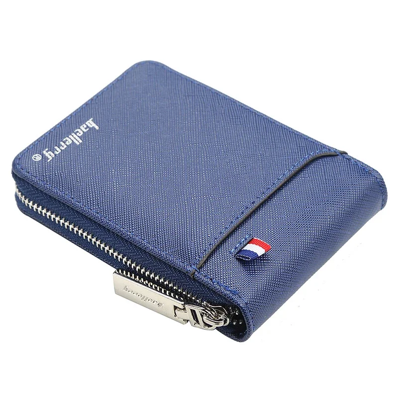 New Wallet Men's Short Small Multifunctional Hand Card Holder PU Business Zipper Purse Fashion High-quality Casual Bags Wallets
