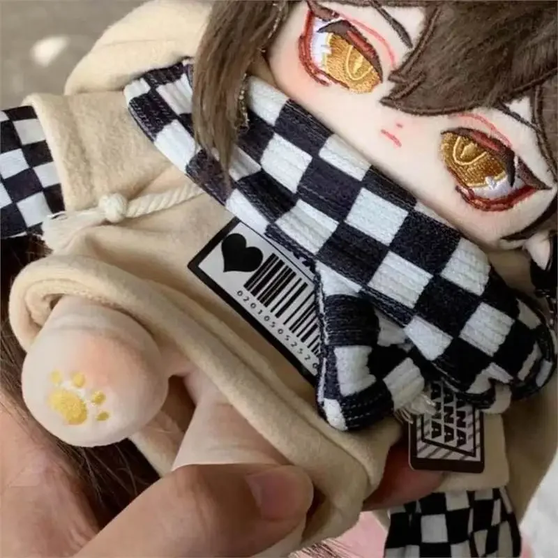 20cm Stuffed Game Genshin Impact Zhongli Cotton Doll Peripheral Plush Figurine Dress-up Puppet Toys for Children Adults Gifts