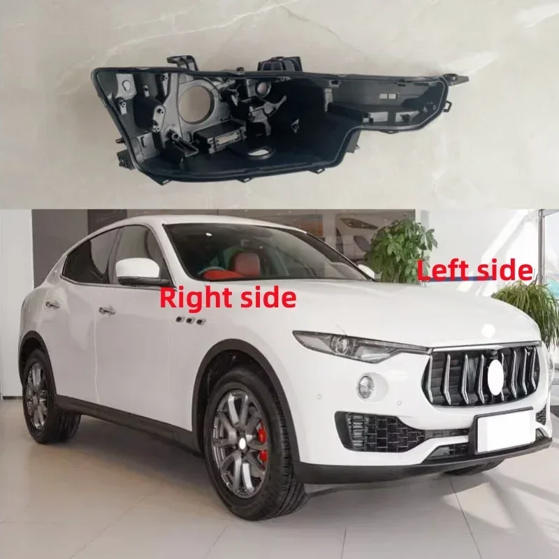For Maserati Levante 2016 2017 2018 2019 Headlamp Base Headlight Rear Shell Replace Headlight House Black rear shell