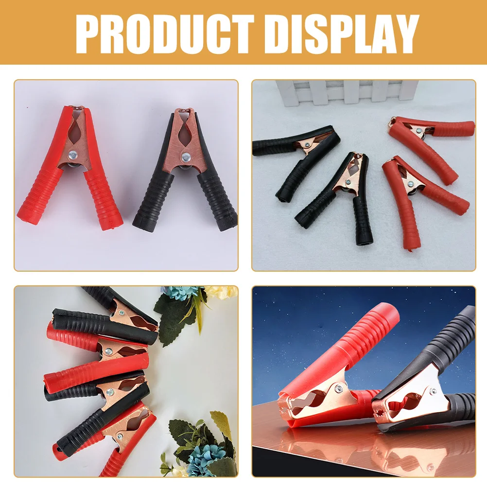 

10pcs Clamps Insulated Alligator Clips Auto Jumper Cable Car Wiring Clamp Splashproof Dirtproof High