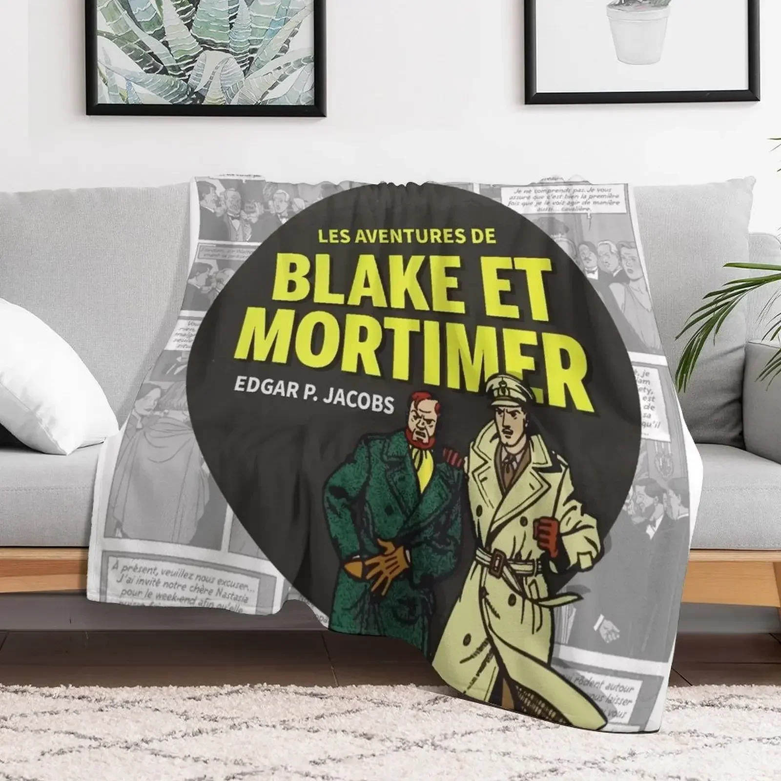 The Adventures of Blake and Mortimer Throw Blanket Luxury Designer blankets and throws Thin Blankets