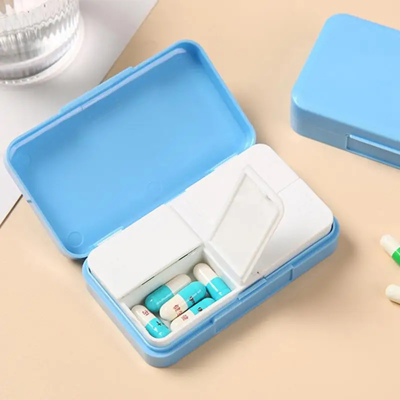 Mini pill Case 3 Compartments Personal Pill Organizers Moisture Proof Daily Tablet Pill Case Dispenser Portable Medicine Boxes