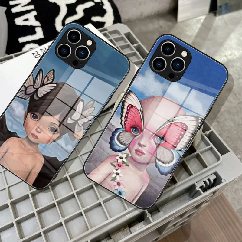 

Raul Guerra Art Phone Case Tempered Glass For IPhone 14 13 11 12 Pro 8 7 Plus X 13 Pro MAX XR XS MINI SE 2020 Covers