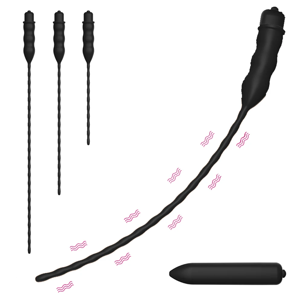 10 Frequency Urethral Vibrator Horse Eye Stimulator Sounding Penis Plug Insert Catheter Expander Male Masturbator Sex Toys