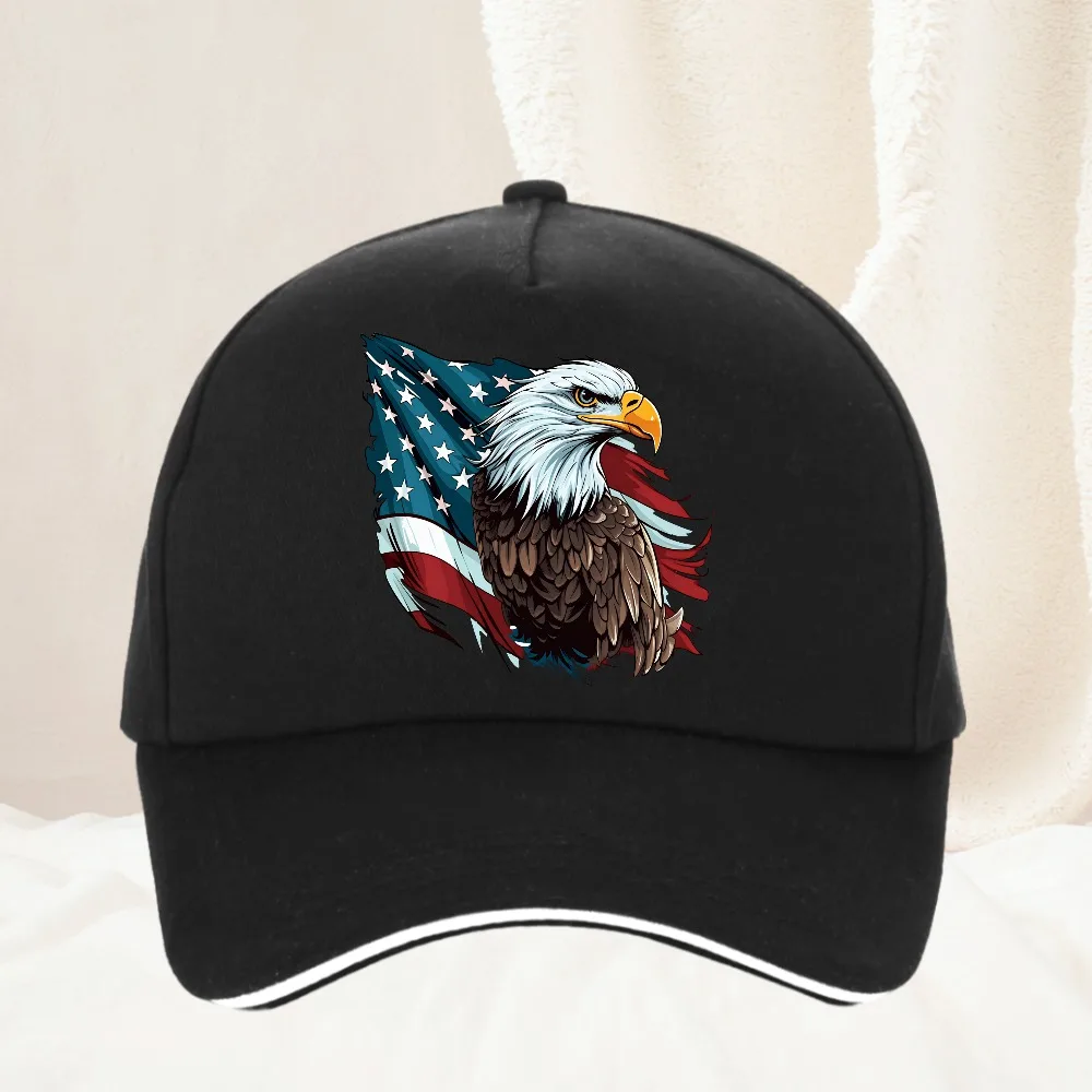 

American Flag Eagle Baseball Cap Adjustable Unisex Sun hat Spring Autumn baseball cap Sport cap Hip Hop Fitted Cap
