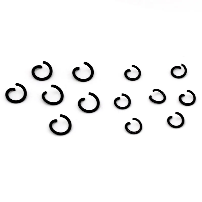 100Pcs 4mm 5mm Stainless Steel Black Plated Open Jump Rings Split Rings Connectors for DIY Jewelry Making Accessories Supplies