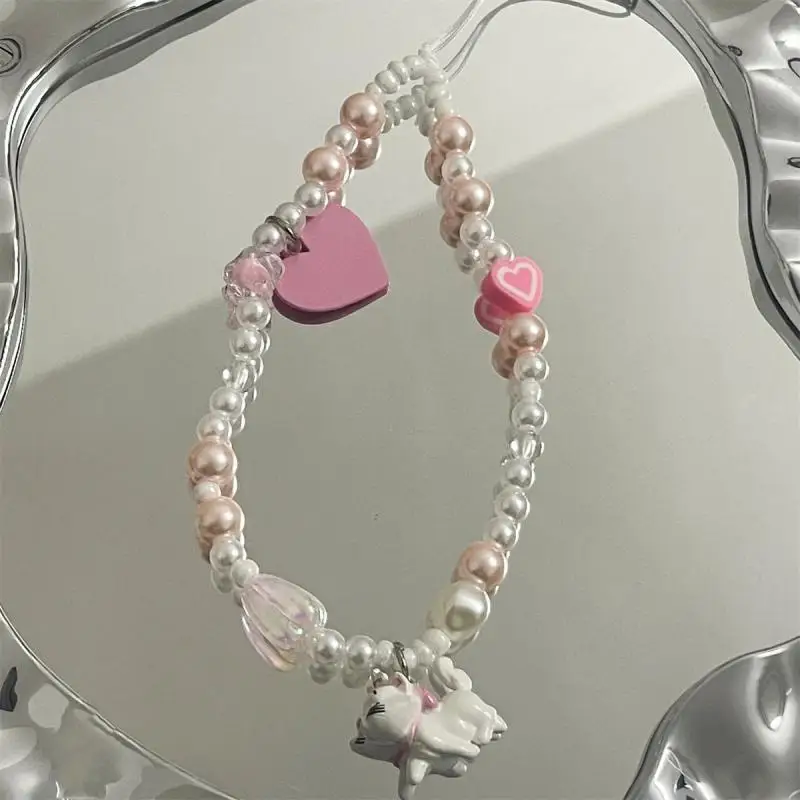 Disney De Aristocats Marie Cat Telefoonketting Y2K Schattig Zoet Pittig Meisje Cameraketting Accessoires Festival Creatief Cadeau Decoratie