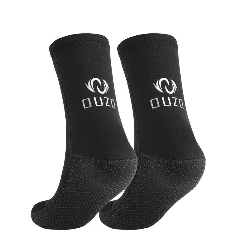 Brand OUZO 3mm Diving Socks for Warmth Wear Resistance Anti Slip Socks Women Men Wetsuit Socks Beach Water Sock Quick Dry Socks