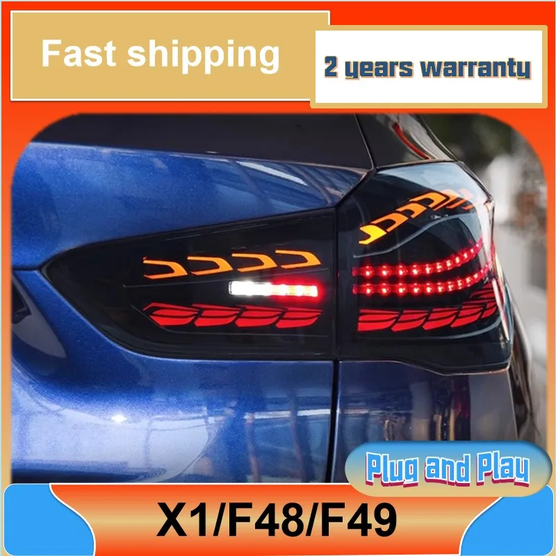 Car Styling for BMW X1 Tail Lamp 2016-2021 F48 Taillight F49 Rear DRL Fog Brake Turn Signal Reversing