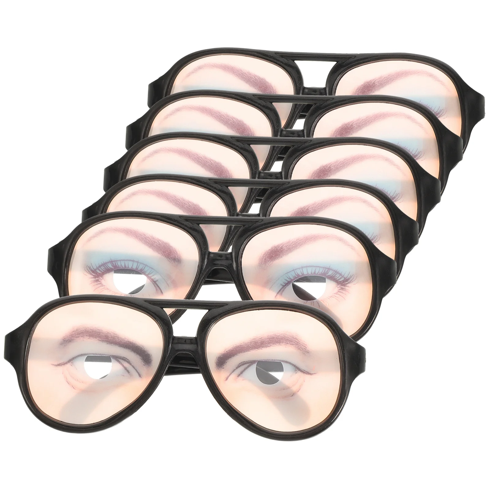 6 Pcs Prank Glasses Funny Eyes Christmas Halloween Party Props Decoration Frame