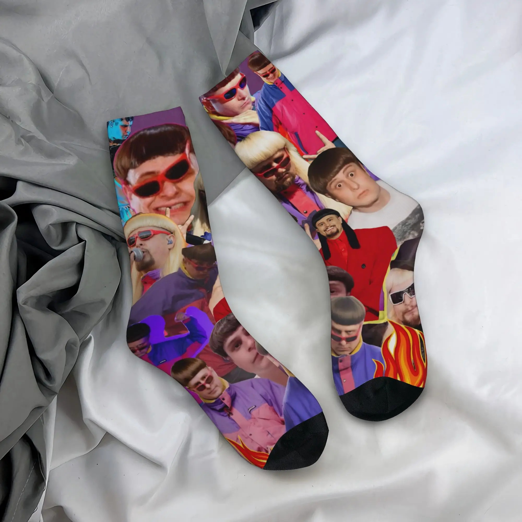 Winter Warm Crazy Design Women Men Singer O-Oliver Tree Socks  Sweat Absorbing Basketball Socks