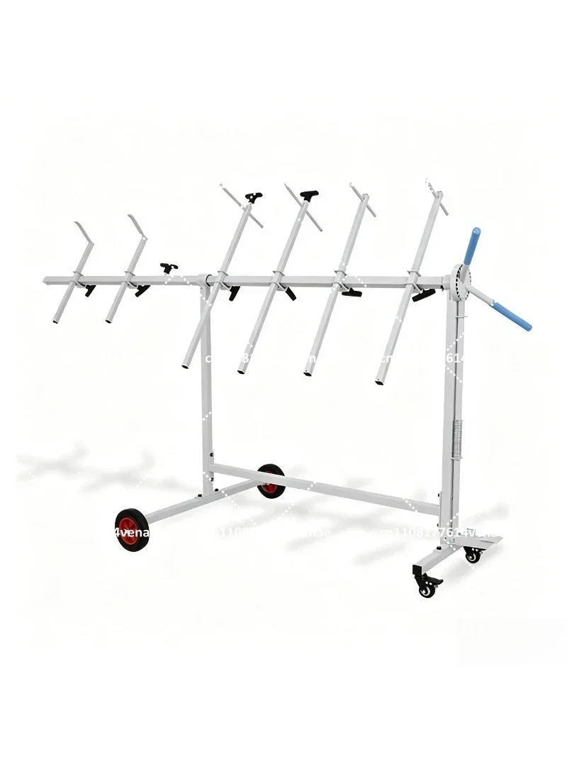 Multifunctional Rotating Paint Stand Bracket Mobile Tool Hanging Shelf for Car Bumper Door Sheet Metal Painting Bracket