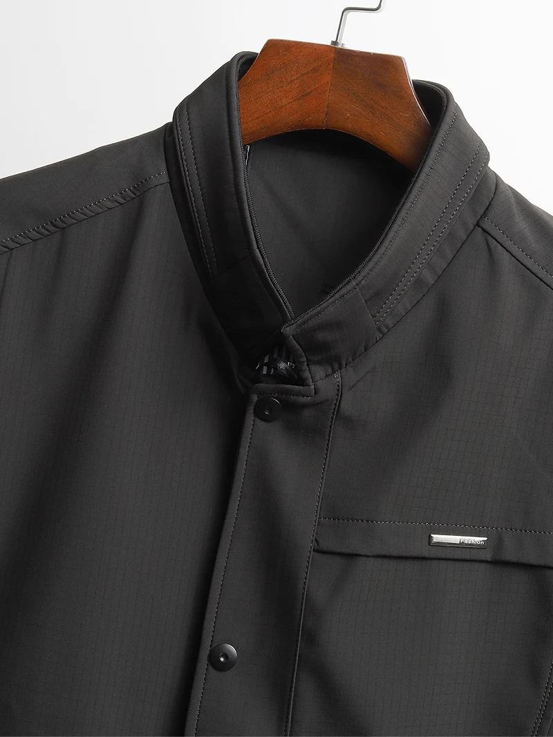 

Модная повседневная мужская одежда Jaet Sli с воротником-стойкой, удобная деловая верхняя одежда для весенне-осеннего сезона, подходит-стойка