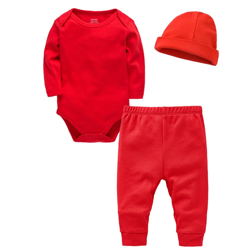 2/3 Teile/satz Baby Kleidung Set 100% Baumwolle Plain Baby Strampler + Hose Neugeborenen Body Hosen Blank Legging Kinder kleidung Für 0-12M – Detail 14