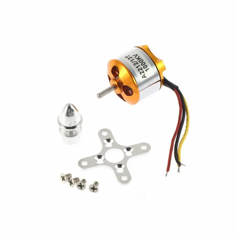 1PCS A2212 KV930 KV1000 KV1200 KV1400 Motor Voor F450 Quadcopter KV2200 KV2450 RC Borstelloze Motor Voor Modelvliegtuigen Vliegtuig