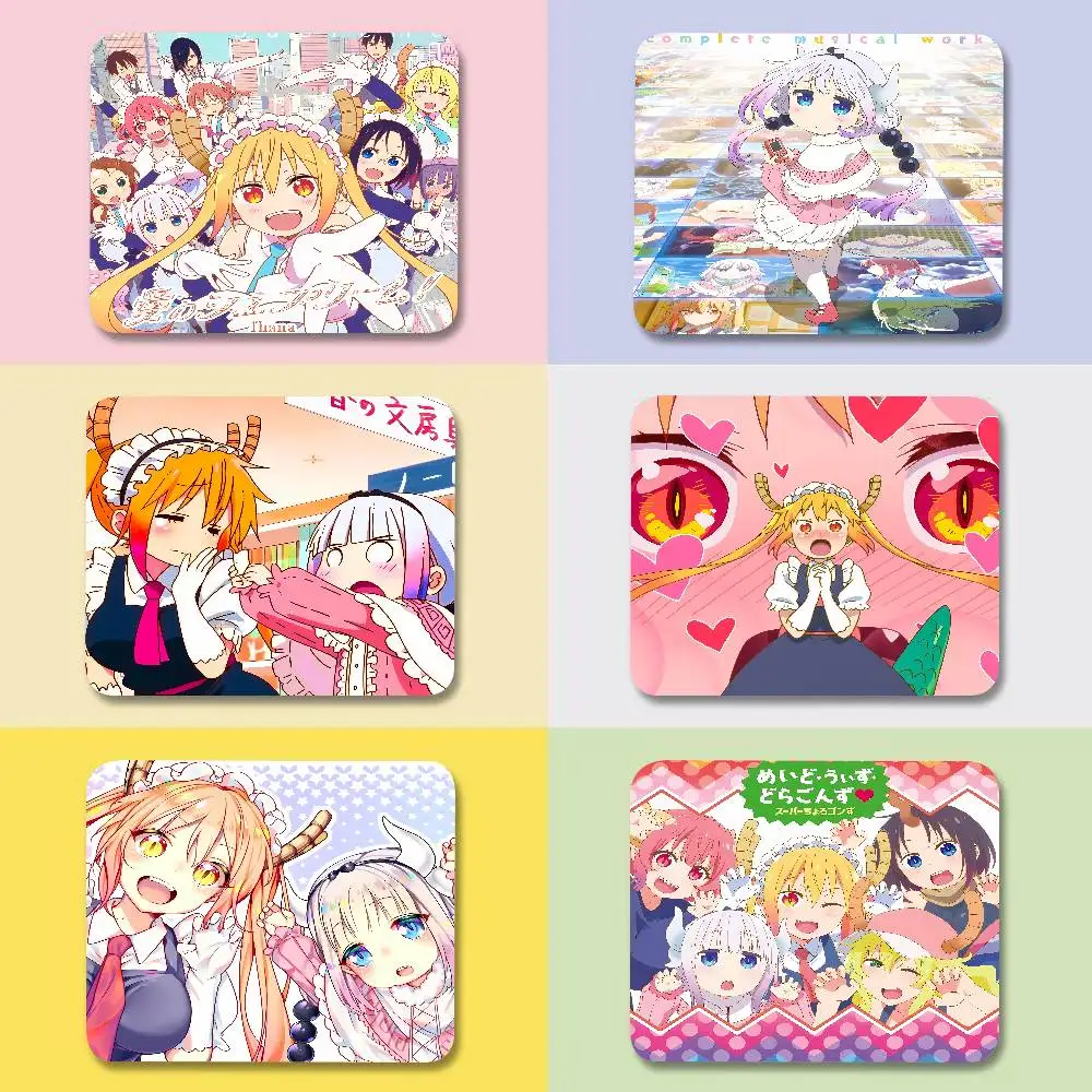 Anime Miss Kobayashi's Dragon Maid Peripheral Rubber Mouse Pad Animation Two-dimensional Office Desktop Mat E-sports Game
