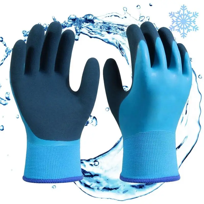 1 Pair Work Gloves For Cold Weather Waterproof Thickened Warm Antifreeze Gloves Comfortable Flexible winter Outing Accessories