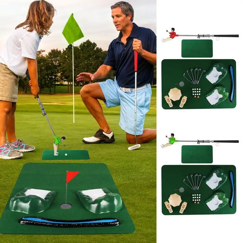 Mini Golf Game Mini Golf Club Doll Set Indoor Parent-child Games Children\'s Educational Plastic Toys Golf Toys Learning Toys