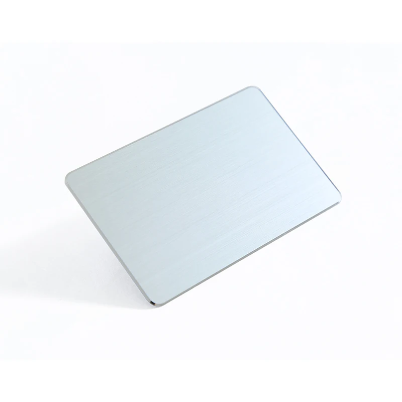 

High Quality Custom Company Professional Manager Metal Aluminum Business Card Custom Edged Blank Metal Business Cards