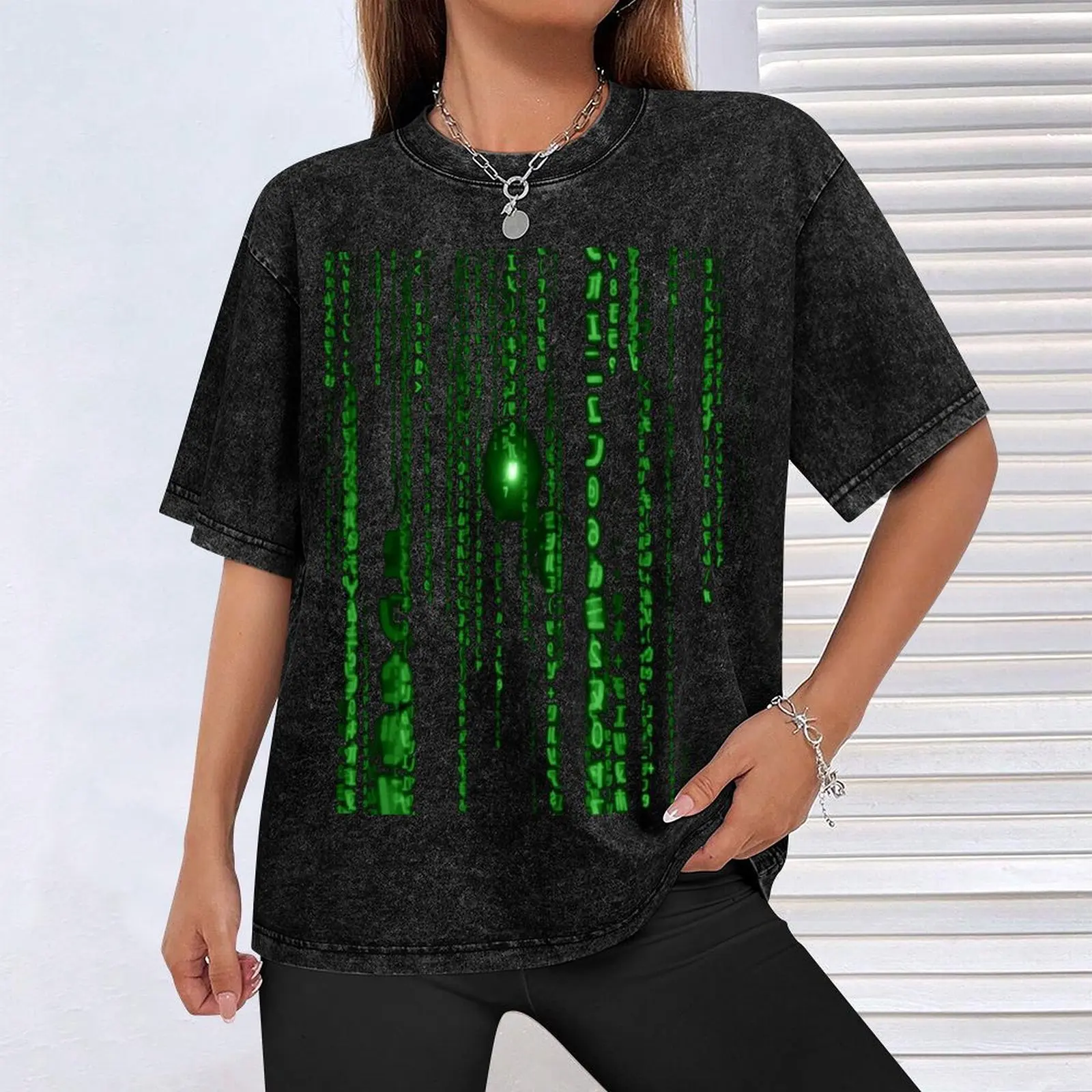 Imagen 5: Camiseta Matrix 2, talla grande, camiseta sencilla