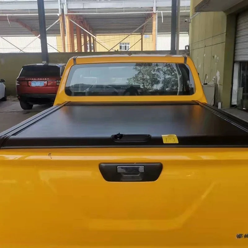 Soft Tri-4th-fold Truck Bed Foldable Sliding Pickup Tonneau Cover for 2019+ Dodge Ram,  5'7