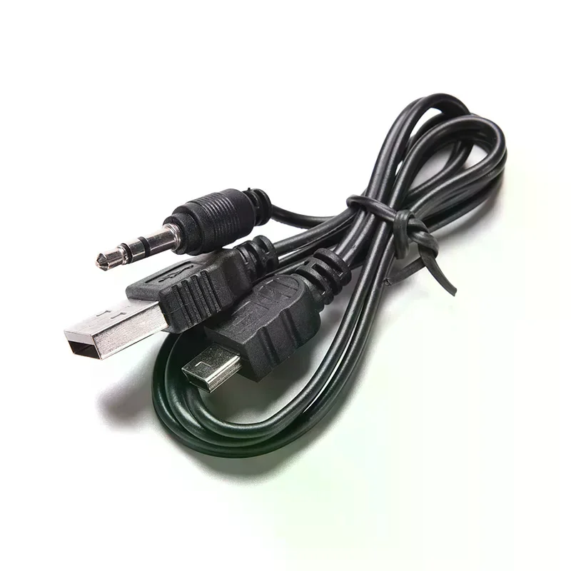 3.5mm USB to Mini USB Standard Audio Jack Connection Cable for Speakers Mp3/4