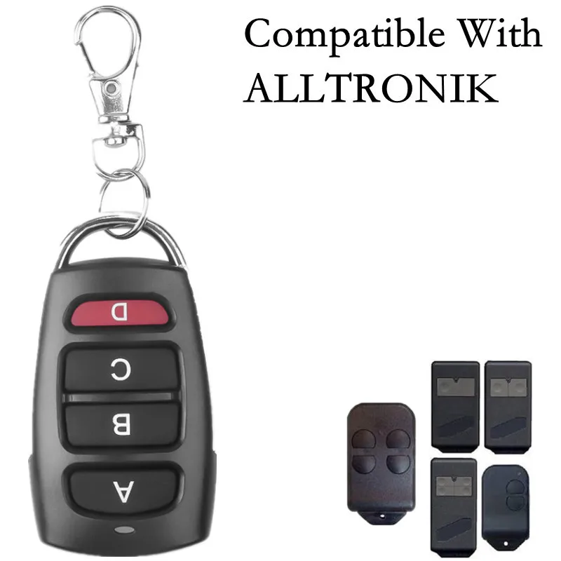 ALLTRONIC S429-1, ALLTRONIC S429-2, S429-4,S429-Mini Garage door remote control replacement clone duplicator Fixed code 433MHz