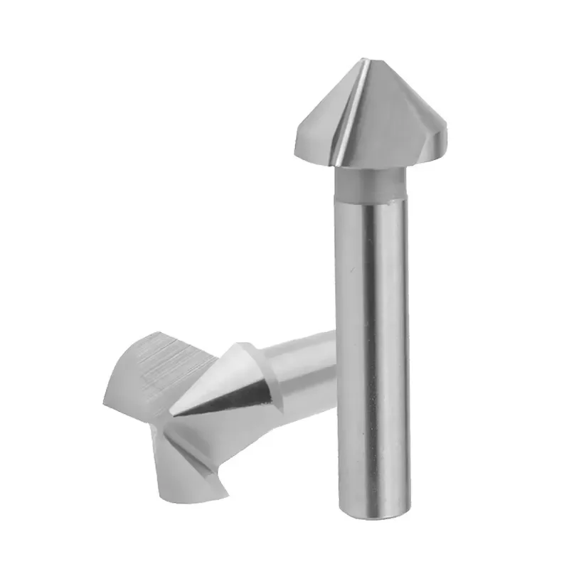 M2 Countersink Drill Bits 3T Chamfering Cutter with 60 90 120 Degrees for 6 8 10 12 16 20 25 30 35 40 45 50 60mm Hole